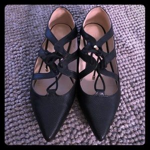 Topshop Flats 38 or 7.5 in Black Almost New